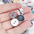 Libiline 100pcs 20/25/30mm Mix Pattern Wood Buttons 4 Holes Craft Clothes Sewing Button (15mm(5/8"), Multi-color)...