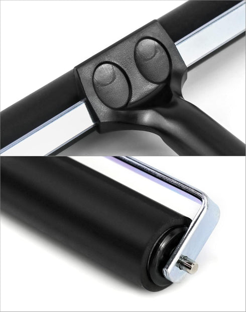 QWORK 8 Inch Rubber Roller, Tape Roller for Print, Tape, Wallpapers, Scrapbooks...