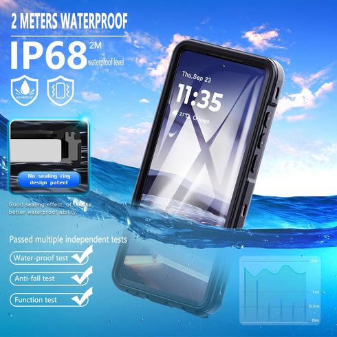 for Moto G Stylus 5G 2024 Case with Built-in Screen Protector, Waterproof Case Rugged Full Body Underwater Dustproof Shockproof Drop Proof Protect...