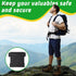 2 Pcs Security Ankle Wallet Pouch Black Ankle Wallet Stealth Wallet Tactical Wallet Nylon Leg Wallet Unisex Leg Strap Pocket for Credit Cards Trav...