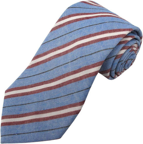 Jacob Alexander Men's Orson Variegated Diagonal Stripe Regular Length Neck Tie...