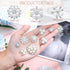 66 Pieces Craft Pearl Crystal Rhinestone Buttons Flower Faux Pearl Bouquet Embellishments for Crafting Flat Back Decorative Button DIY Jewelry Mak...