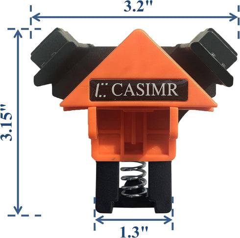 90 Degree Corner Clamp, 4 Pack Adjustable Single Handle Spring Loaded Right Angle Clamp,Swing Woodworking Clip Clamp Tool...