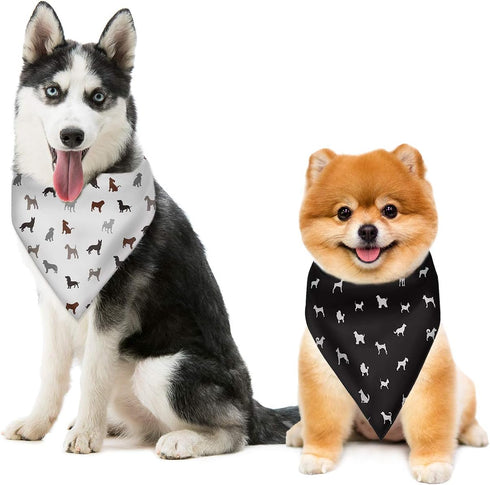5 PCS Set Dog Bandana, Fashion Galaxy Starry Sky Purple Blue Pet Kerchief Polyester Dog Bandanas Dog Scarf Dog Neckerchief Washable Dog Bandana, D...