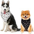 5 PCS Set Dog Bandana, Fashion Galaxy Starry Sky Purple Blue Pet Kerchief Polyester Dog Bandanas Dog Scarf Dog Neckerchief Washable Dog Bandana, D...