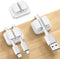 3-in-1 Cord Organizer Spring Clip Holder - Lamicall Small Desk Cable Organizer Clips, Adhesive Adjustable Wire Holder for Phone Charging Cord, Cab...