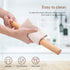 Wood French Rolling Pin for Baking, QUELLANCE Wooden Dough Roller with Silicone Baking Mat, Beech Wood Rolling Pins for Baking Dough, Pizza, Pie, ...