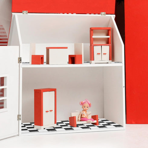NUOBESTY 18Pcs Dollhouse Floor Sheet Mini Floorboard Wood Dollhouse Flooring Decoration Doll House Furniture Accessories...