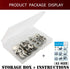 12 Sets Heavy Duty Leather Snap Fasteners Kit, 15mm Metal Snap Buttons Kit Press Studs Leather Rivets and Snaps for Clothing, Leather, Jeans, Jack...