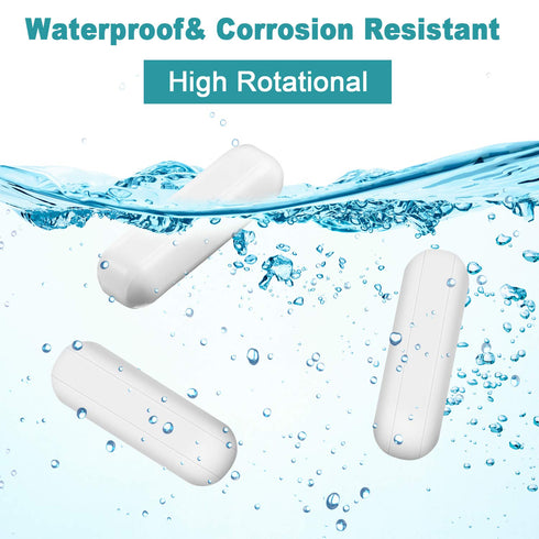 PTFE Magnetic Stirrer Mixer Stir Bar Set, White Color, Laboratory Bar, Stir Plate Bar, Stir Plate Magnet (25 mm/ 1 Inch and 30 mm/ 1.18 Inch, 8)...