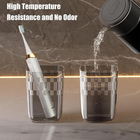 Travel Toothbrush Cup, Toothbrush Holder with Cover, Portable Travel Toothbrush Holder, Toothbrush Case and Carrier for Bathroom School Business T...