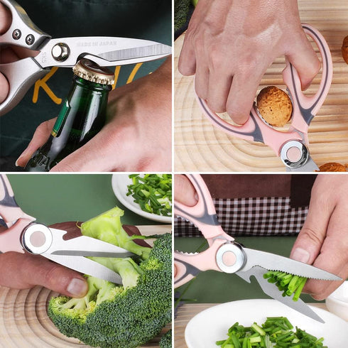 Kitchen Scissors 2 Pack Heavy Duty Kitchen Scissors,Herb Scissors Set,Cool Kitchen Gadgets for Cutting Fresh Garden Herbs, Cutting Meat, Food, Fis...