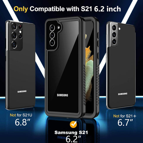 Oterkin for Samsung Galaxy S21 Waterproof Case with Built-in Screen Protector Dustproof Shockproof 360 Full Body Underwater Case for Samsung S21 5...