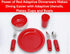 Essential Medical Supply Power of Red Adaptive Scoop Dish with Suction Cup Bottom and Rimmed Side for Easier Eating - includes 2 Dishes - Designed...