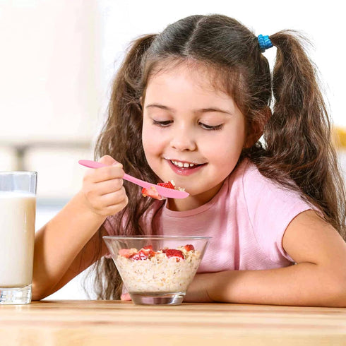 1 PCS Reusable Utensils Set with Case, Camping Utensils Plastic Spoons and Forks Sets for Lunch Box Accessories, Portable Cutlery Set for Kids Adu...