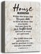 Canvas Wall Art House Blessing Decor, Housewarming Gift Canvas Wall Art for Home Decor, Inspirational Quote Canvas Prints Poster Wall Art, Christi...