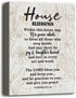 Canvas Wall Art House Blessing Decor, Housewarming Gift Canvas Wall Art for Home Decor, Inspirational Quote Canvas Prints Poster Wall Art, Christi...