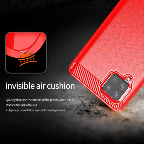 Osophter for Galaxy A42 5G Case Samsung M42 5G Case Shock-Absorption Flexible TPU Rubber Protective Cell Phone Cover for Samsung Galaxy A42 5G(Red...