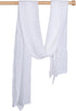 Matissa Newborn Baby Photography Prop Swaddle Cheesecloth Knit Crochet Wrap 16 Colors Available (White)...