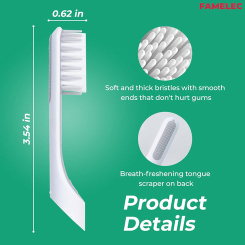 8 Packs for Quip Toothbrush Replacement Heads with Soft Bristles, Compact & Flexible, Head Refill Fit for Quip Toothbrush Heads, Compatible with Q...