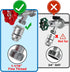 Self-Draining Vacuum Breaker, 1-1/16" Female Fine Thread Vacuum Breaker, PK1390 No Lead Brass Hose Bib Vacuum Breaker, for Providing you with Heal...