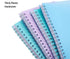 Spiral Notebook, 4 Pack A5 Aesthetic College Ruled - Lined Journals Notebooks, Cute Office Supplies Notebooks for Work, Study, and Notes, 640 Page...