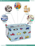 FANKANG Storage Basket,Nursery Hamper Canvas Laundry Basket Foldable with Waterproof PE Coating Storage, Office, Bedroom, Clothes,Toys (Rec-Car)...