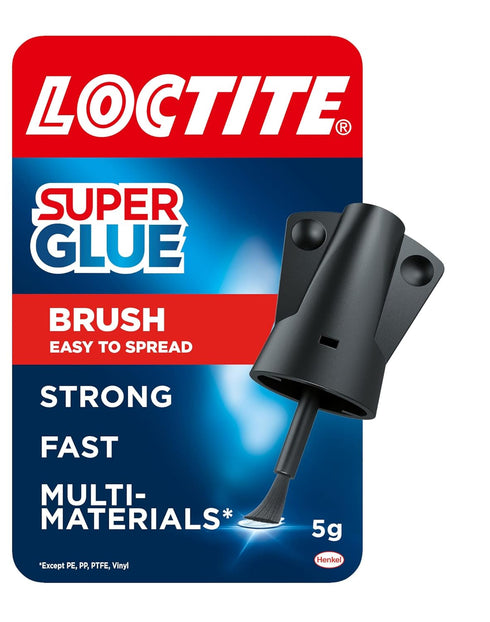 Loctite Super Glue Brush On, Superglue with Applicator Brush, Fast-Drying Clear Glue for Metal, Plastic and More, Easy-to-Use Strong Glue with Eas...