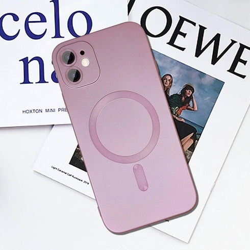 Magnetic Case for iPhone 11 Phone Case for Women/Men, Shockproof Matte Luxury Soft Metallic Luster Design with Full Camera Lens Protector, Compati...