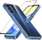for Galaxy A15 5G Case,Premium PC+TPU Shockproof Protective Phone Case Cover with Tempered Glass Screen Protector for A15 2023 4G (Clear, A15)......