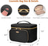 Travel Cosmetic Organizer Bag - Large Makeup Case with Jewelry Storage, Waterproof Toiletry Box for Cosmetics, Brushes, and Tools, Black...