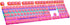 Pudding Keycaps,Double Shot PBT Backlit 108 Keys Key caps Set for Mechanical Gaming Keyboard - Pink (Only Keycaps)...
