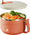 Microwave Ramen Bowl with Handles,304 Stainless Steel Liner Bowl, Microwavable Soup Mug with Lid Large Soup Cups for Ramen Noodle Cereal,42 oz (Or...