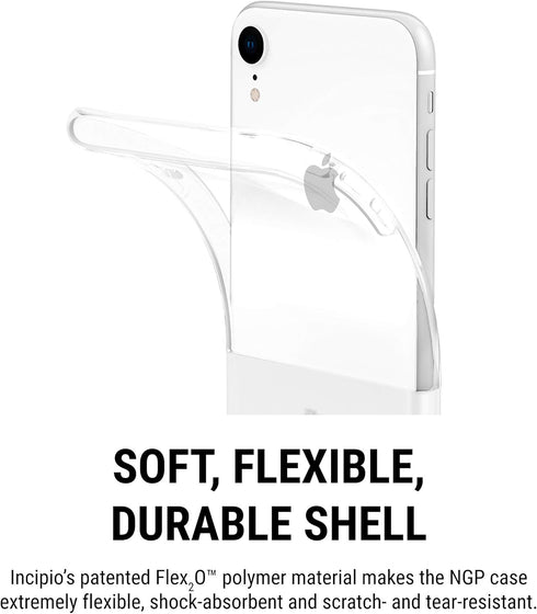 Incipio NGP Translucent Case for iPhone iPhone XR (6.1") with Flexible Shock-Absorbing Drop-Protection - Clear...