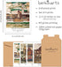 Berkin Arts Wall Art Unframed Prints Giclee Art Paper Set of 4, 11x14 inch Landscape Artwork, Bedroom Decoration Brown Abstract Antique Illustrati...