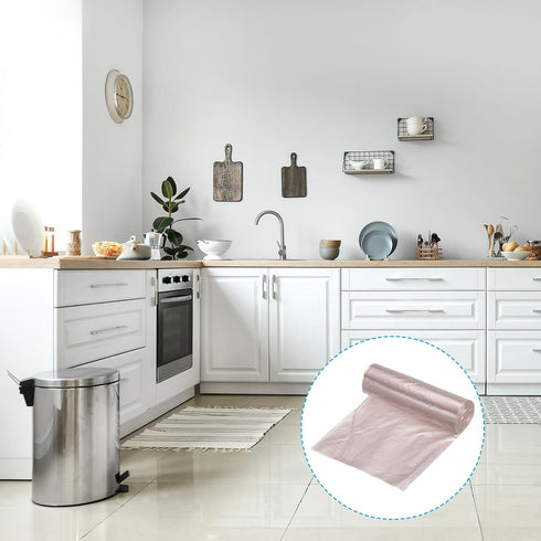 PATIKIL 4 Gallon Trash Bags, 3 Rolls / 60 Counts Thicken Rubbish Bags Portable Small Garbage Bags for Office Bedroom Kitchen, Black...