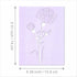 Patchwork Carnation Flowers Die Cuts for Card Making, Paper Embossing Metal Cutting Dies Kit Templates, Storage Pockets Supplies, Photo Frame Albu...