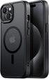 Tigowos Strong Magnetic for iPhone 15 Case Fits MagSafe 10FT Drop Resistant Matte Skin Feeling Back Cover Shockproof Slim Fit for iPhone 15 Phone ...