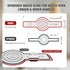 2PCS Silicone Bread Sling, Reusable Bread Baking Mat with Long Handles for Dutch Oven Liners, Non-Stick & Easy Clean Silicone Bread Mat(1 Red+1 Bl...
