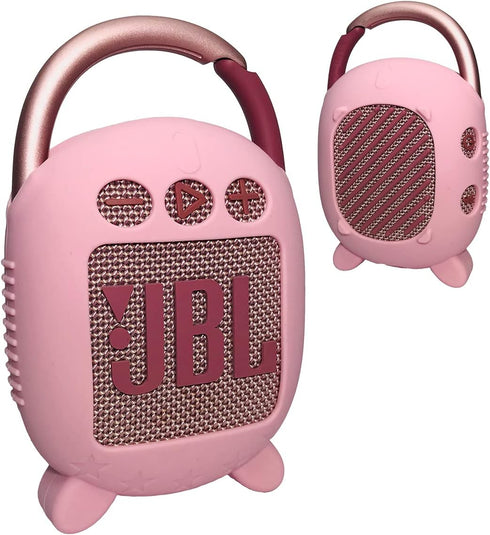 Silicone Cover Case for JBL Clip 4 Portable Bluetooth Speaker, Protective Carrying Case for JBL Clip 4 Portable Bluetooth Speaker Stand Up Holder ...