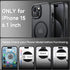 Tigowos Strong Magnetic for iPhone 15 Case Fits MagSafe 10FT Drop Resistant Matte Skin Feeling Back Cover Shockproof Slim Fit for iPhone 15 Phone ...