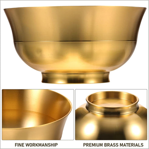 ARTIBETTER Home Decor Feng Shui Treasure Basin Decorative Wealth Bowl Statue Wealth Porsperity Figurine Money Bowl Offering Cup Blessing Ornament ...