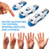 6 Pieces Finger Splints Metal Finger Support Finger Stabilizer for Adults and Children Finger Knuckle Joint Fixation, 3 Sizes (Blue)...