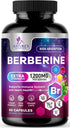Berberine Supplement 1200mg, High Absorption Berberine Supplements Heart Health & Immune Support Berberine Supplement - Berberine HCL Supplement P...