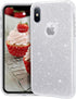 MATEPROX Compatible with iPhone Xs case,Compatible with iPhone X Glitter Bling Sparkle Cute Girls Women Protective Case -Silver...
