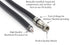 THE CIMPLE CO 3 Feet - RG-11 Coaxial Cable F Type Cable High Definition with RG11 Coax Compression Connectors - (Black)...