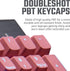 Cooler Master PBT Doubleshot Backlit Keycap Upgrade Set Sakura Pink for Mechanical Keyboards, Compatible with Standard US 104 Layout Keyboards (KC...