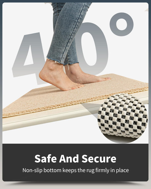Non-Slip Bathtub Mat, 17x 30 Inch, Shower Mats for Bath Tub, PVC Loofah Bathroom Mats for Wet Areas, Quick Drying...