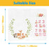 Woodland Animals Baby Stuff, Baby Month Blanket for Newborn Photo Taken - Baby Age Blanket with 2 Frame B34-1...