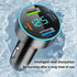 4-in-1 Fast Car Charger,PD/QC3.0/Type C Car Charger Fast Charging,Universal Car Phone Charger Cigarette Lighter USB Charger with Blue LED & Voltme...